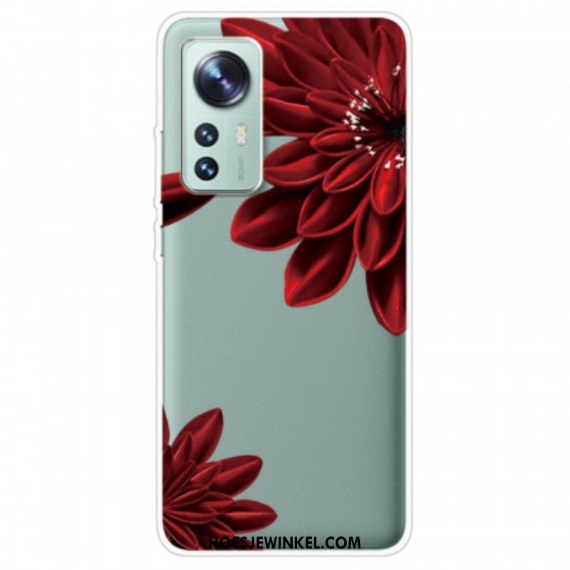 Hoesje voor Xiaomi 12 / 12X Rode Bloemen