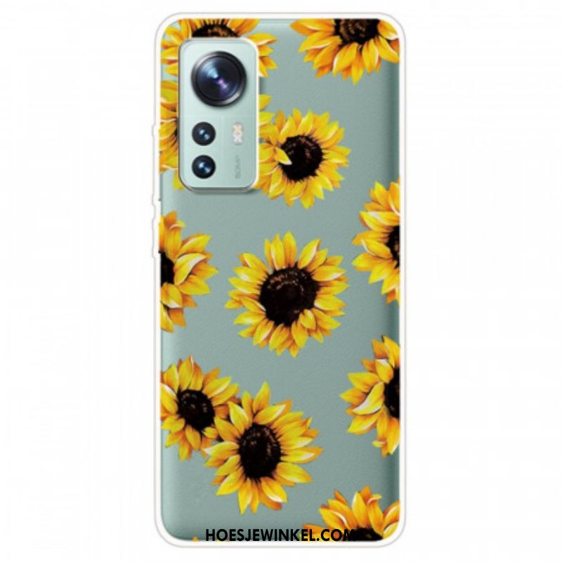 Hoesje voor Xiaomi 12 / 12X Siliconen Zonnebloemen