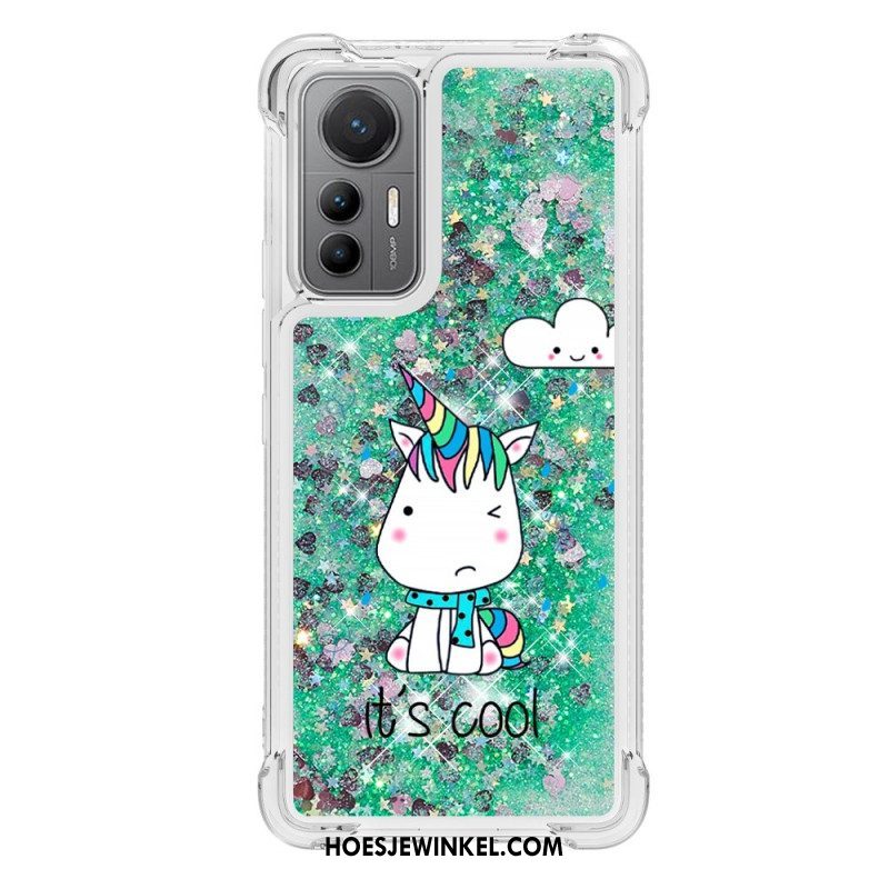 Hoesje voor Xiaomi 12 Lite Glitter Eenhoorns