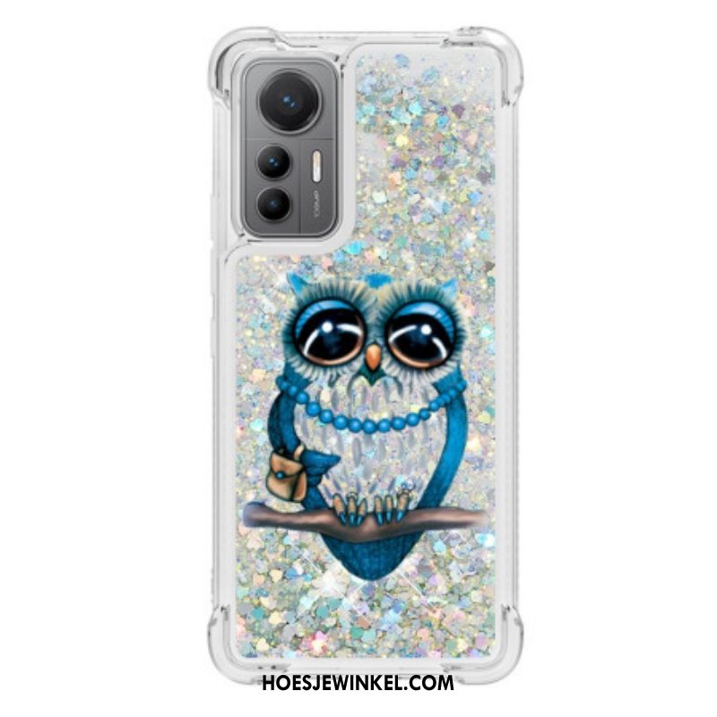 Hoesje voor Xiaomi 12 Lite Pailletten Miss Uil