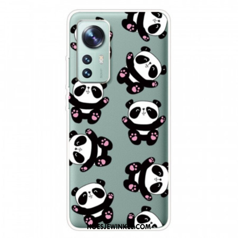 Hoesje voor Xiaomi 12 Pro Siliconen Kleine Panda's