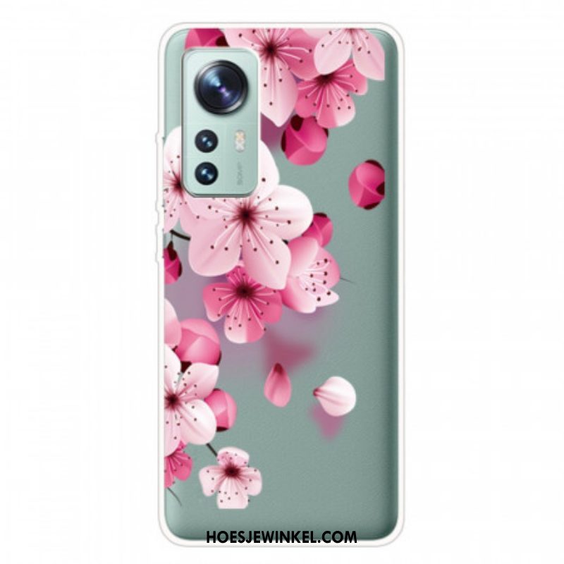 Hoesje voor Xiaomi 12 Pro Siliconen Rozenbloemen