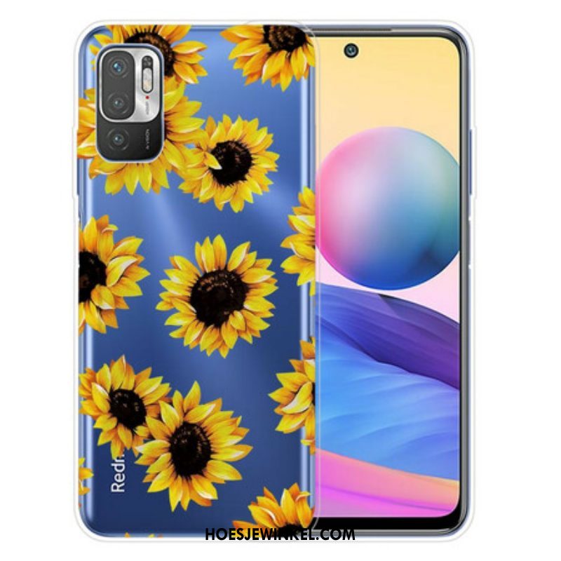 Hoesje voor Xiaomi Redmi Note 10 5G Zonnebloemen