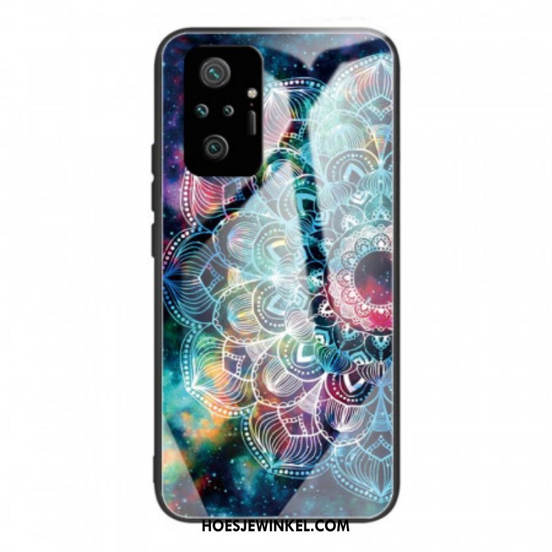 Hoesje voor Xiaomi Redmi Note 10 Pro Mandala Gehard Glas