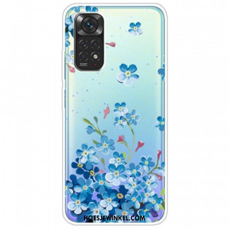 Hoesje voor Xiaomi Redmi Note 11 / 11S Boeket Van Blauwe Bloemen