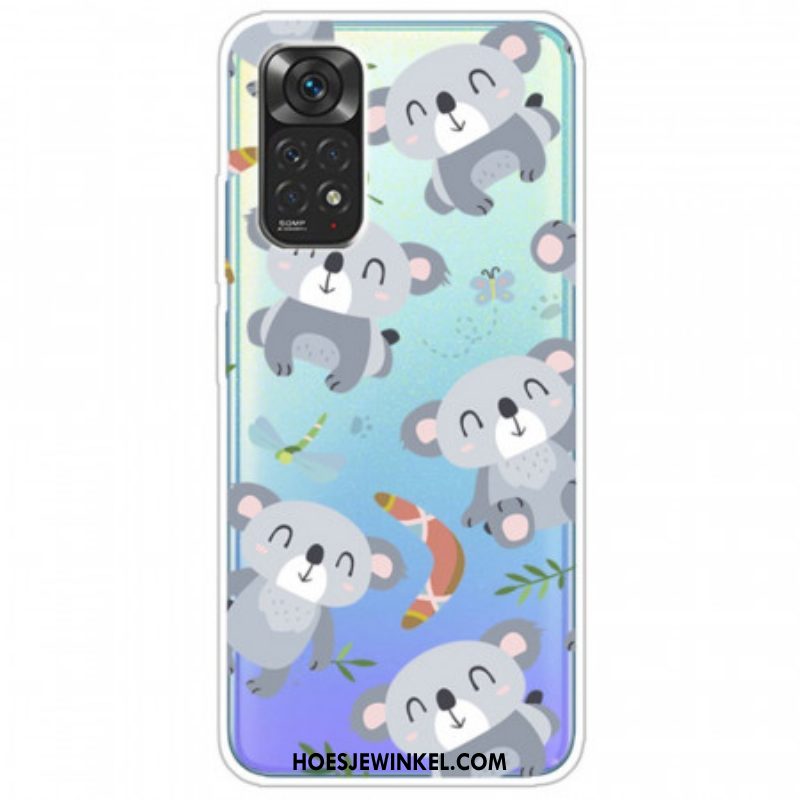 Hoesje voor Xiaomi Redmi Note 11 / 11S Kleine Grijze Panda's