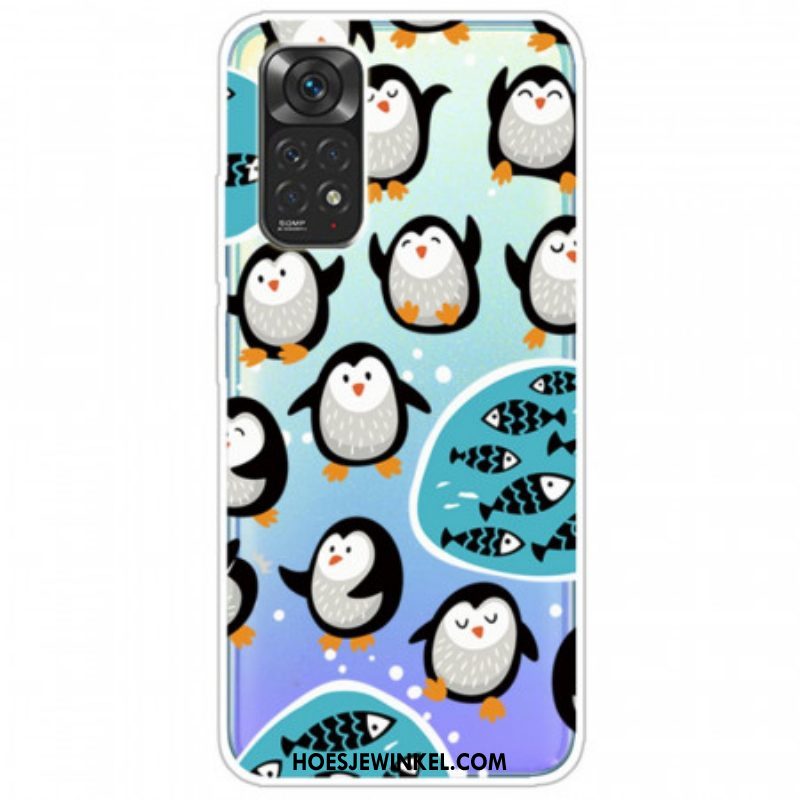 Hoesje voor Xiaomi Redmi Note 11 / 11S Pinguïns En Vissen