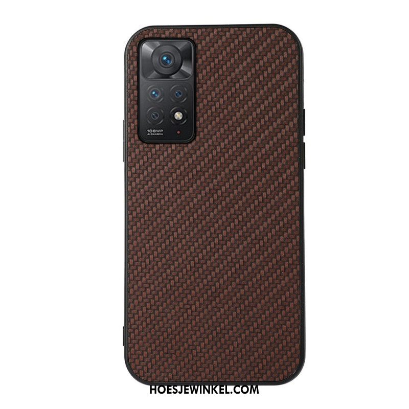 Hoesje voor Xiaomi Redmi Note 11 Pro / 11 Pro 5G Koolstofvezel