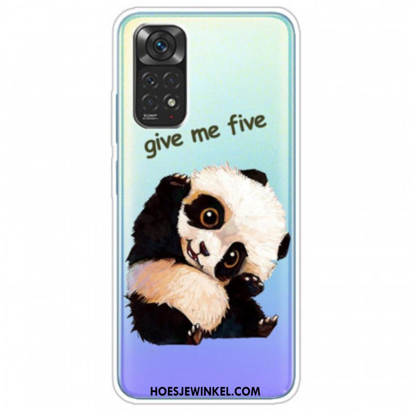 Hoesje voor Xiaomi Redmi Note 11 Pro / 11 Pro 5G Panda Geef Me Vijf