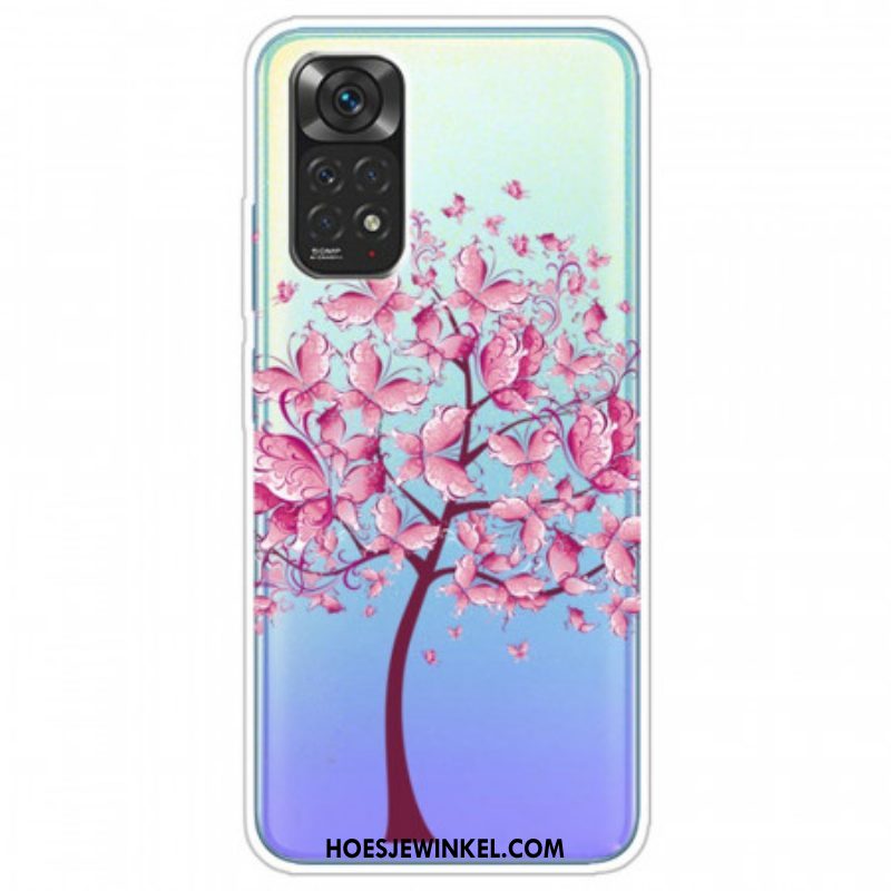 Hoesje voor Xiaomi Redmi Note 11 Pro / 11 Pro 5G Roze Boomtop