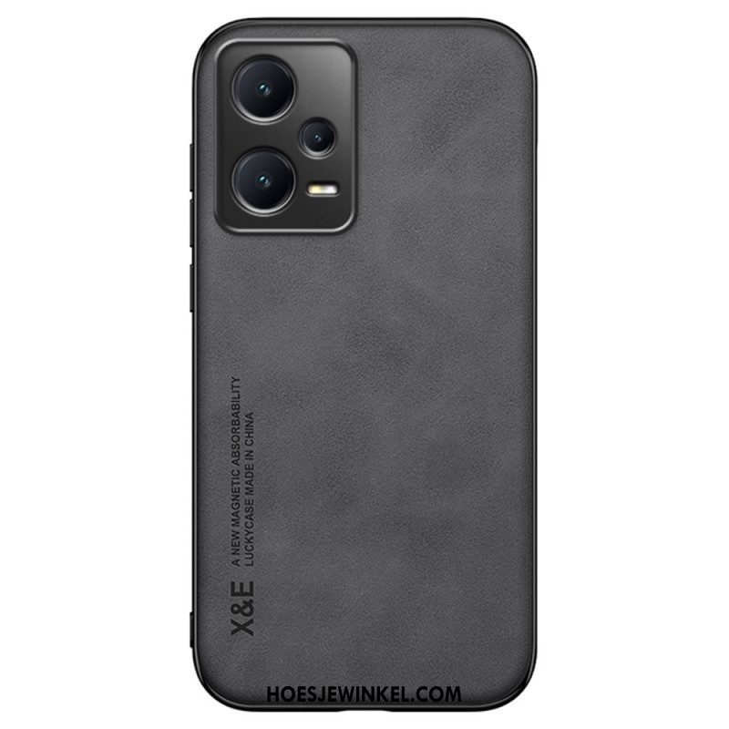 Hoesje voor Xiaomi Redmi Note 12 Pro X&e Ledereffect Leer