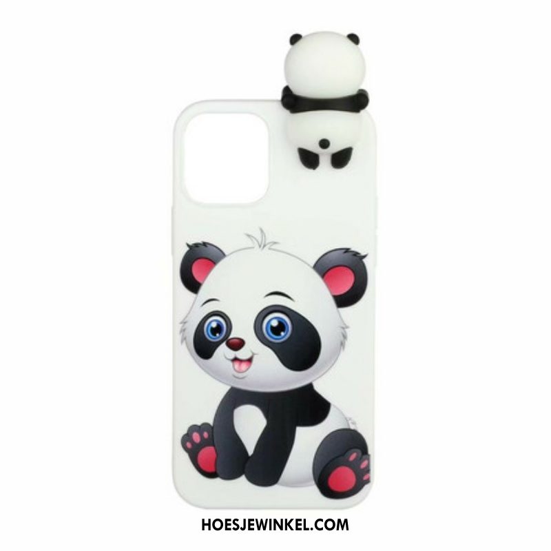 Hoesje voor iPhone 13 Mini 3d Leuke Panda