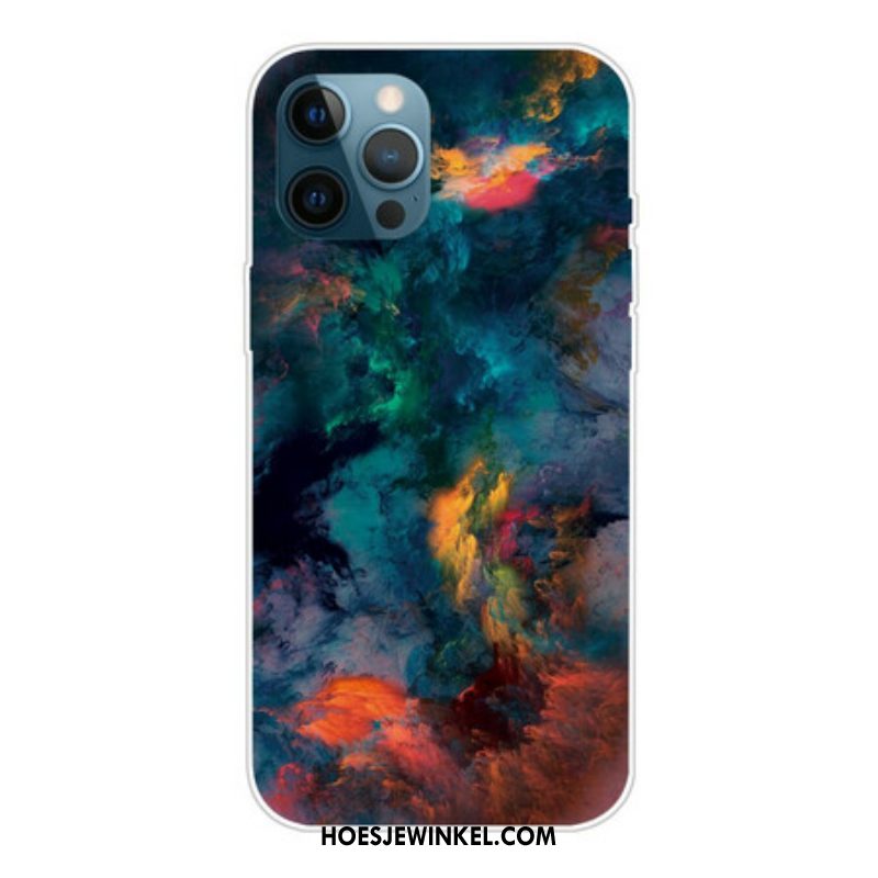 Hoesje voor iPhone 13 Pro Kleurrijke Wolken