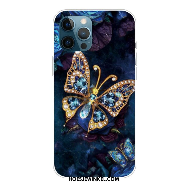 Hoesje voor iPhone 13 Pro Max Blauwe Vlinders