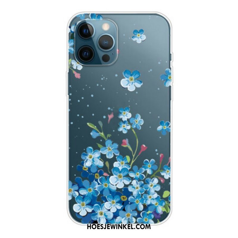 Hoesje voor iPhone 13 Pro Max Boeket Van Blauwe Bloemen