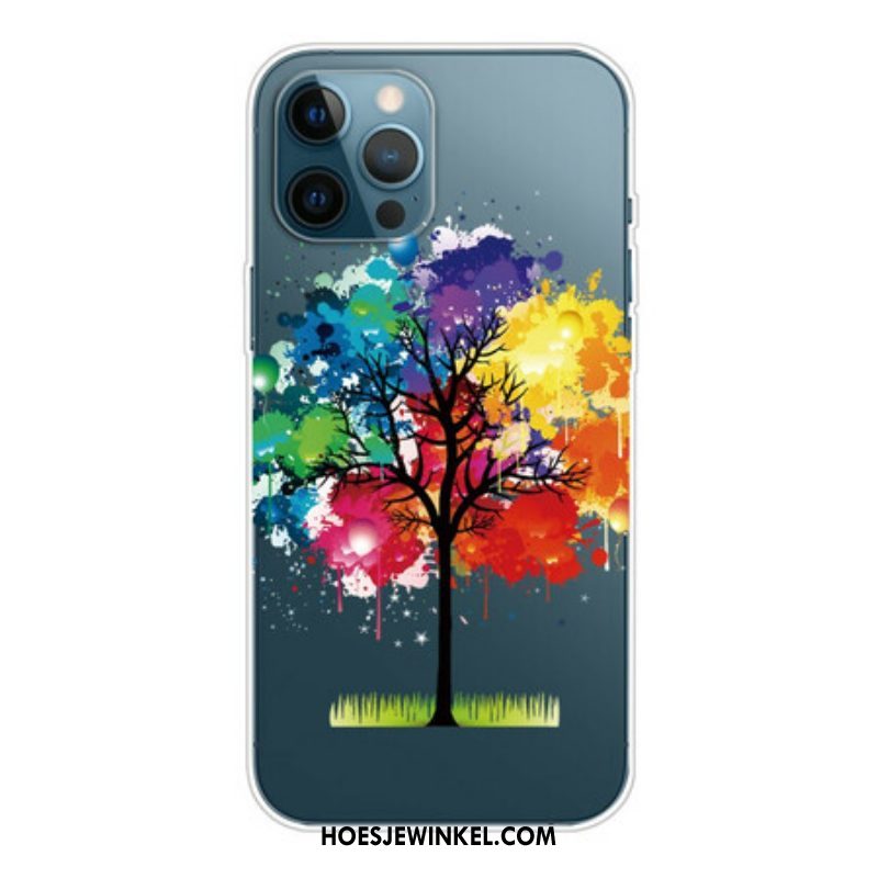 Hoesje voor iPhone 13 Pro Max Naadloze Aquarel Boom