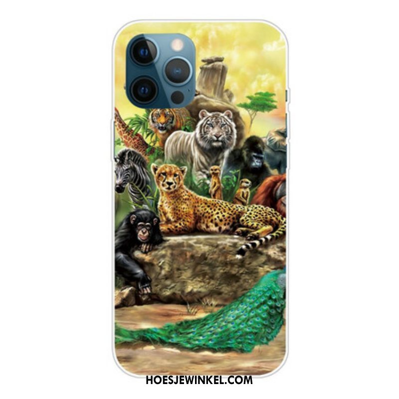 Hoesje voor iPhone 13 Pro Max Safari-dieren