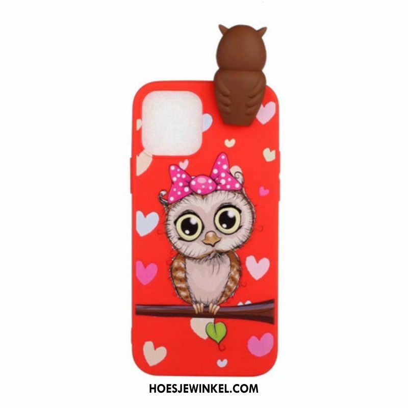 Hoesje voor iPhone 13 Pro Miss Uil 3d