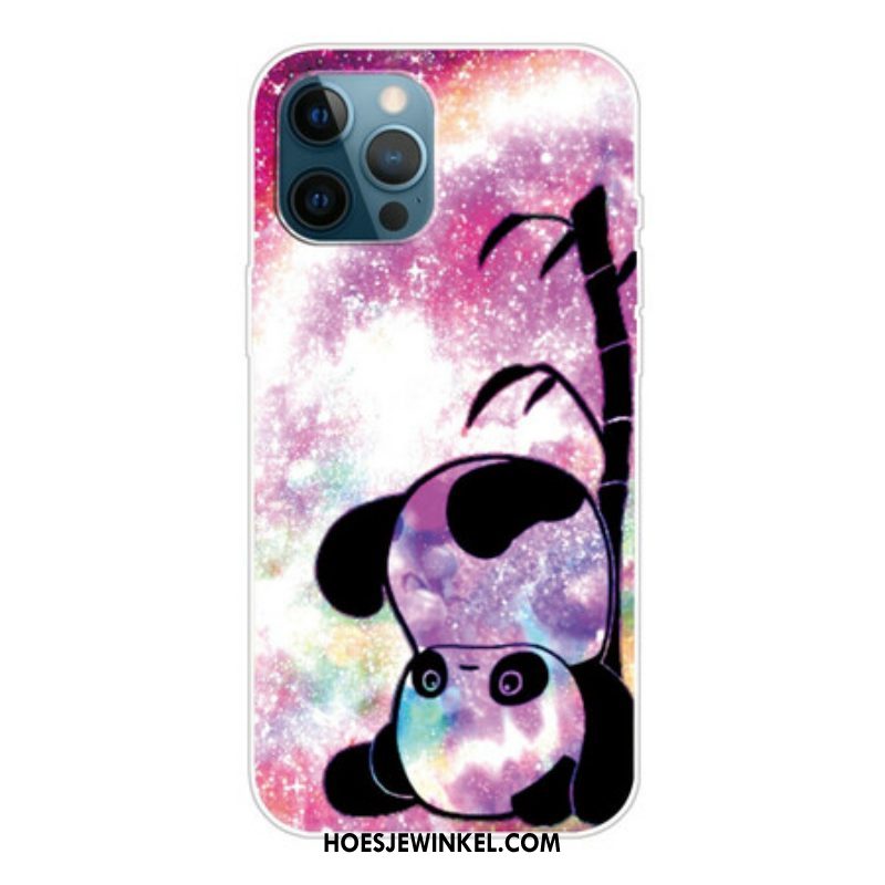 Hoesje voor iPhone 13 Pro Panda En Bamboe