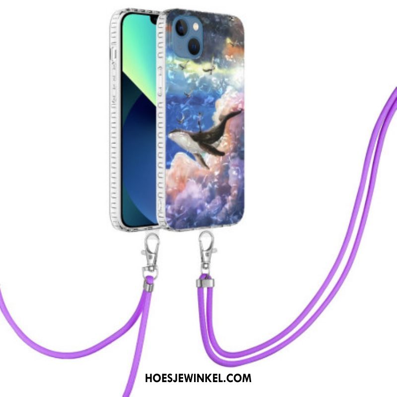 Hoesje voor iPhone 14 Gestileerde Walvis