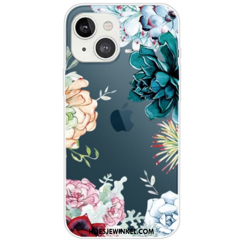 Hoesje voor iPhone 14 Plus Aquarel Bloemen