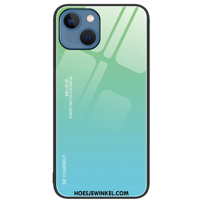 Hoesje voor iPhone 14 Plus Gehard Glas Wees Jezelf