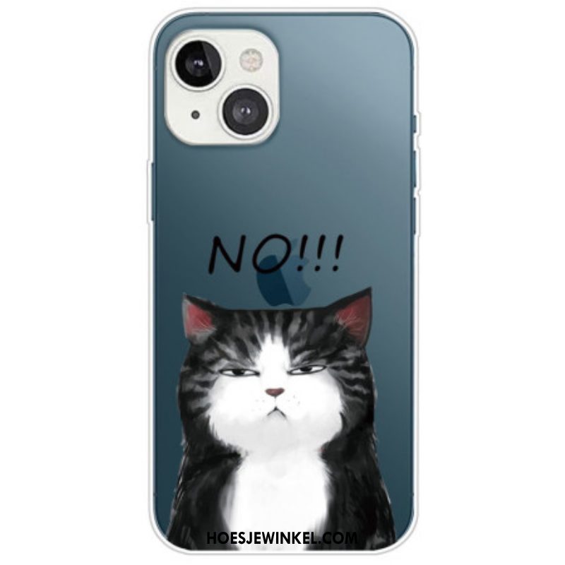 Hoesje voor iPhone 14 Plus Siliconen Kat Nr