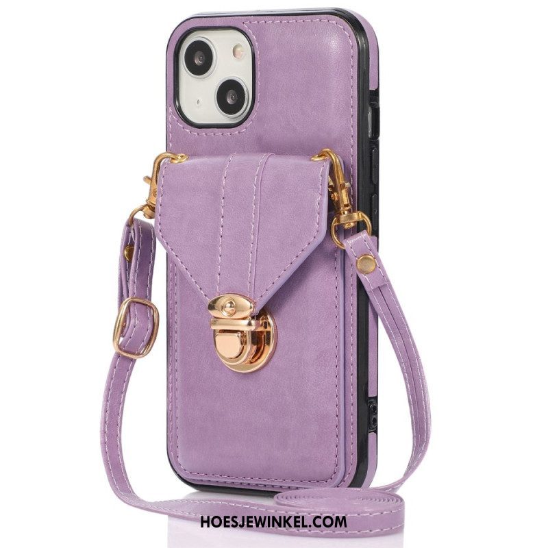 Hoesje voor iPhone 14 Portemonnee Crossbody-portemonnee