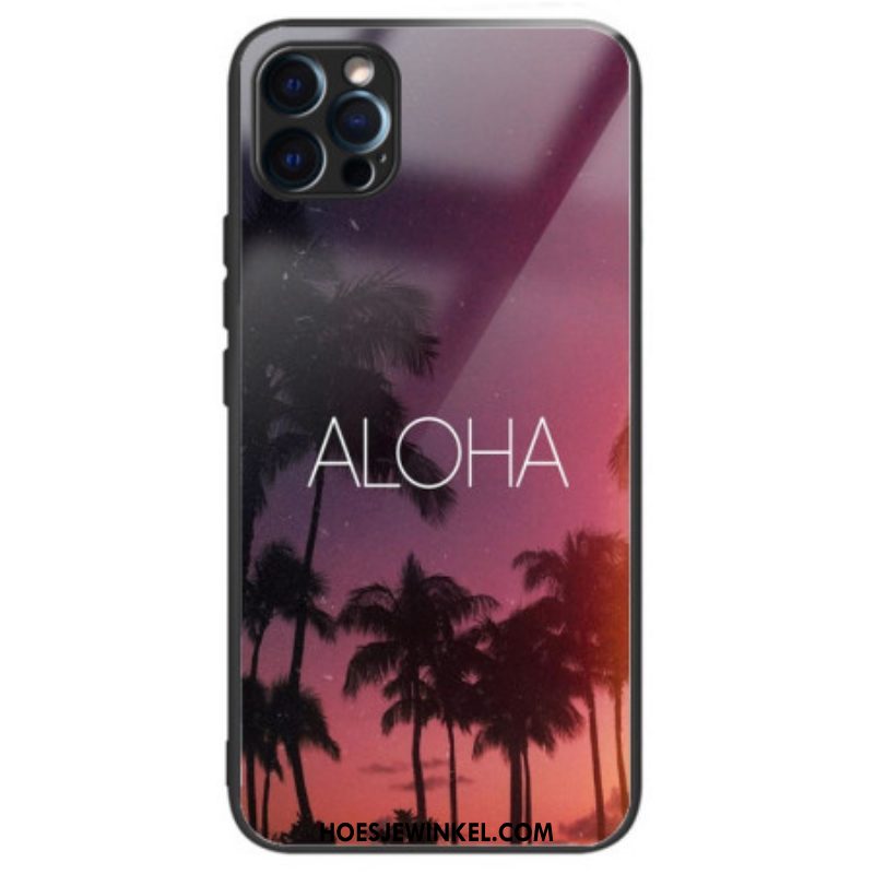 Hoesje voor iPhone 14 Pro Aloha Gehard Glas