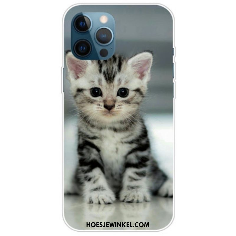 Hoesje voor iPhone 14 Pro Katje