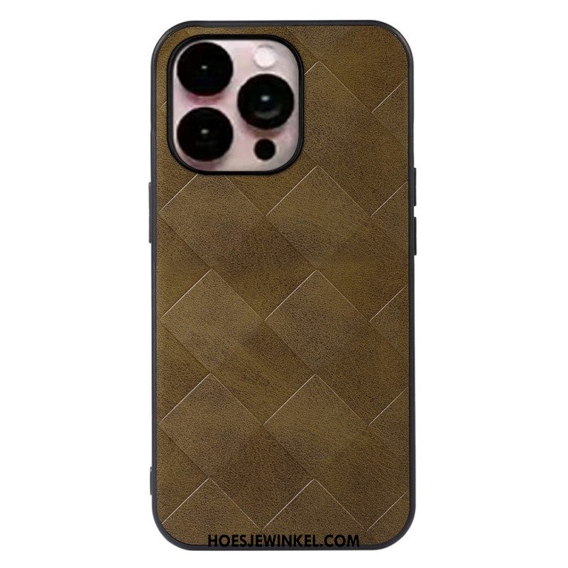 Hoesje voor iPhone 14 Pro Max Geweven Textuur