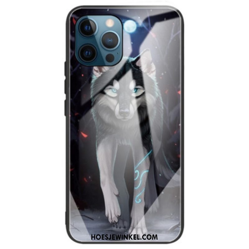 Hoesje voor iPhone 14 Pro Max Wolf Van Gehard Glas