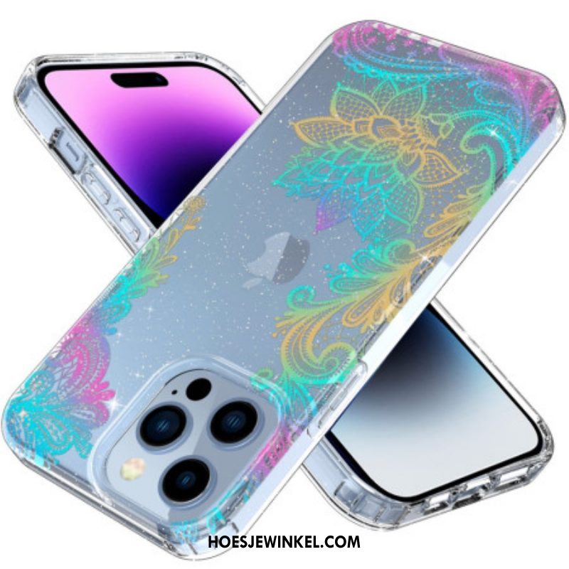 Hoesje voor iPhone 14 Pro Naadloze Bloemen