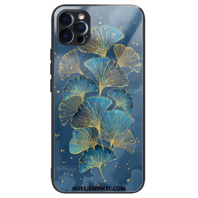 Hoesje voor iPhone 14 Pro Plantaardig Gehard Glas