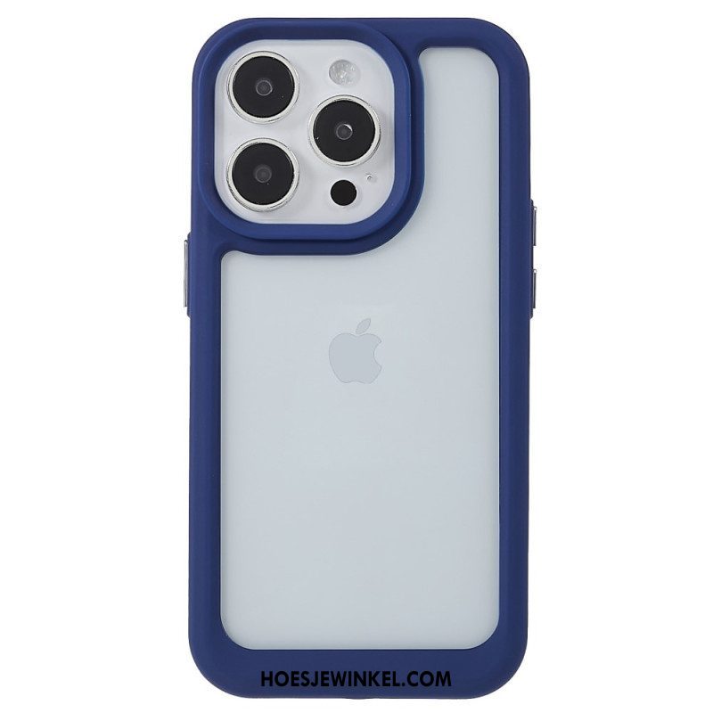 Hoesje voor iPhone 14 Pro Siliconen Randen