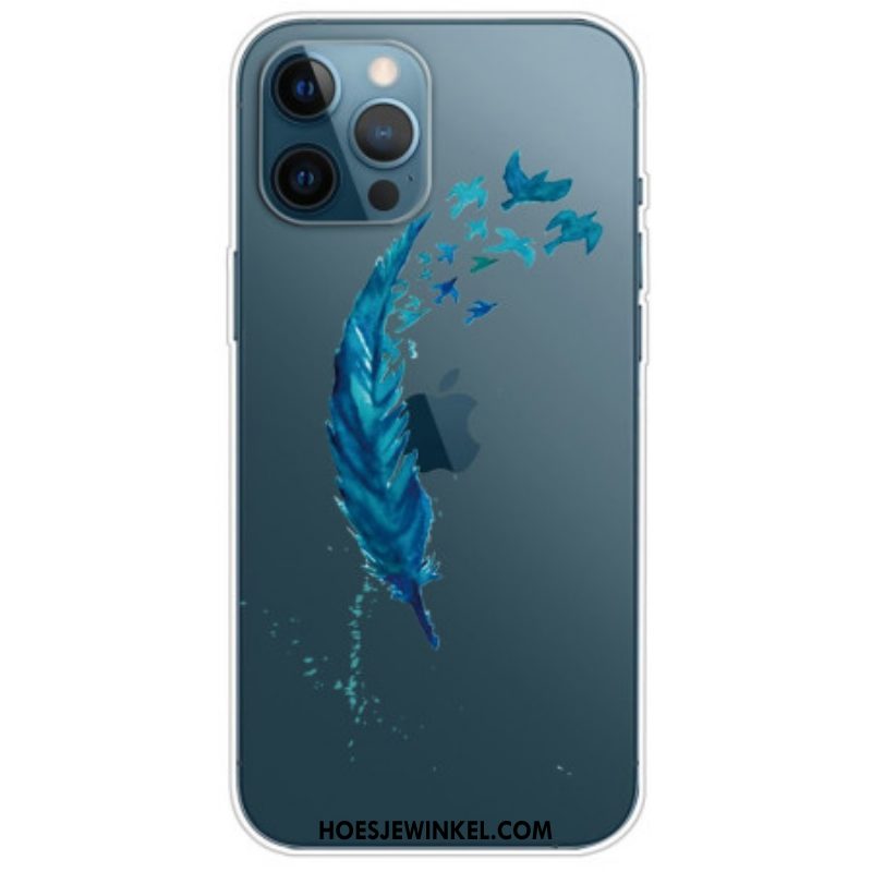 Hoesje voor iPhone 14 Pro Transparante Veer