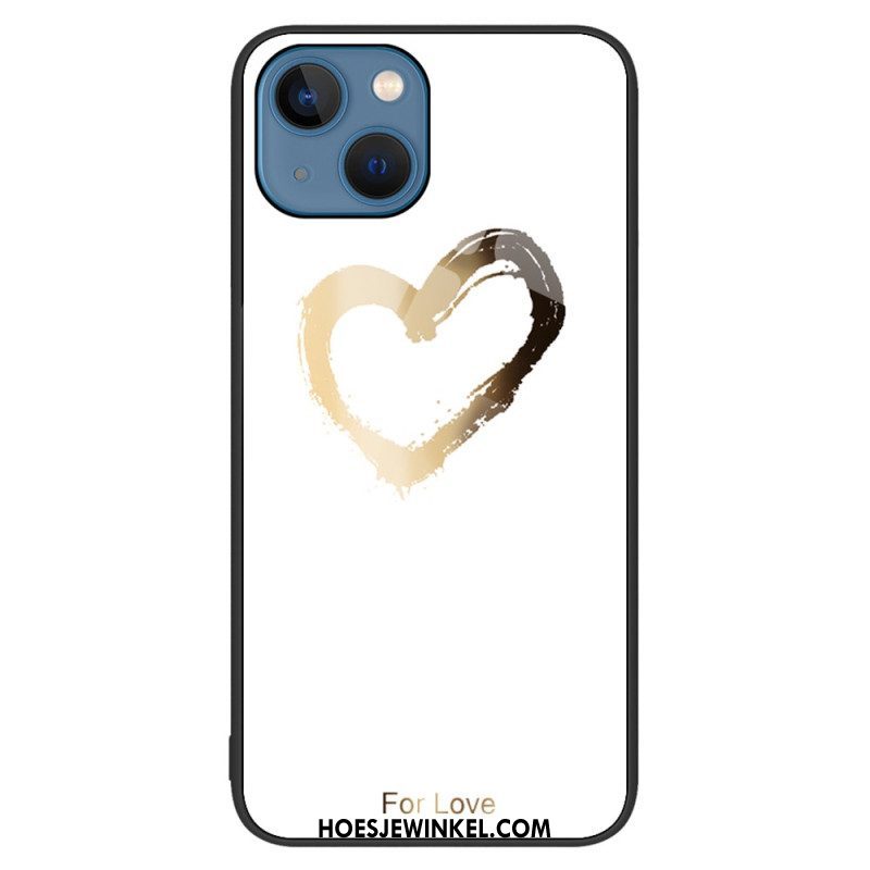 Hoesje voor iPhone 15 Plus Hartgehard Glas