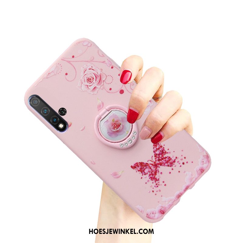 Honor 20 Hoesje Hoes All Inclusive Zacht, Honor 20 Hoesje Roze Anti-fall