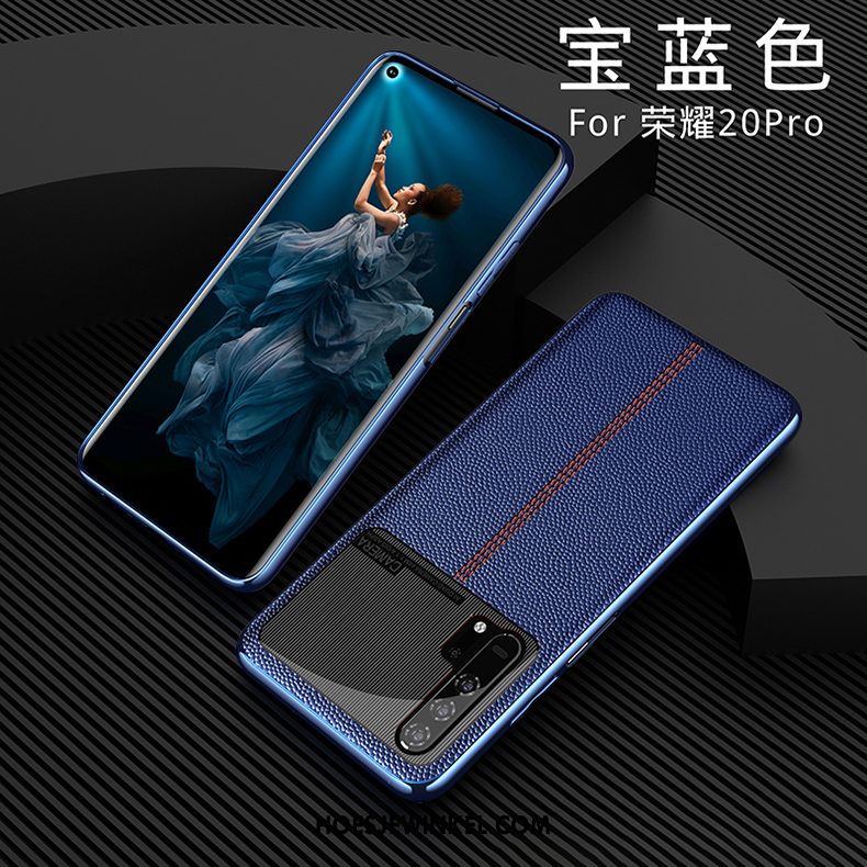 Honor 20 Pro Hoesje High End Kwaliteit Leer, Honor 20 Pro Hoesje Leren Etui Nieuw