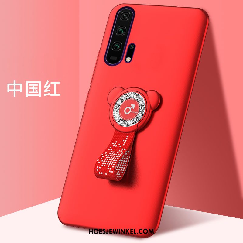 Honor 20 Pro Hoesje Mobiele Telefoon Anti-fall Schrobben, Honor 20 Pro Hoesje Bescherming Rood