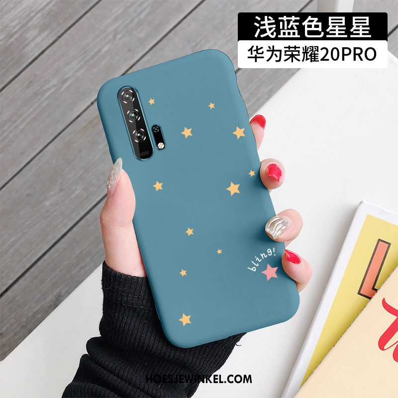 Honor 20 Pro Hoesje Mobiele Telefoon Blauw Bescherming, Honor 20 Pro Hoesje Dun Zacht