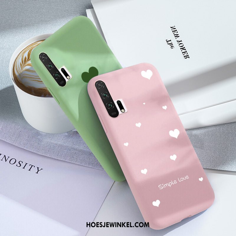 Honor 20 Pro Hoesje Spotprent Mobiele Telefoon Bescherming, Honor 20 Pro Hoesje Roze Mooie