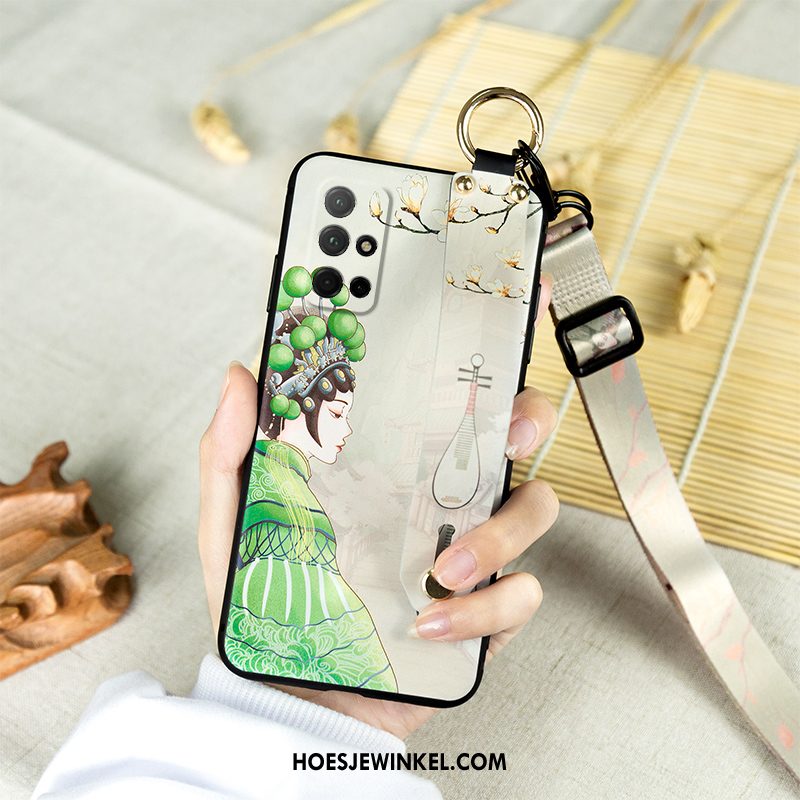 Honor 30s Hoesje Bescherming Groen Peking Opera, Honor 30s Hoesje All Inclusive Hanger