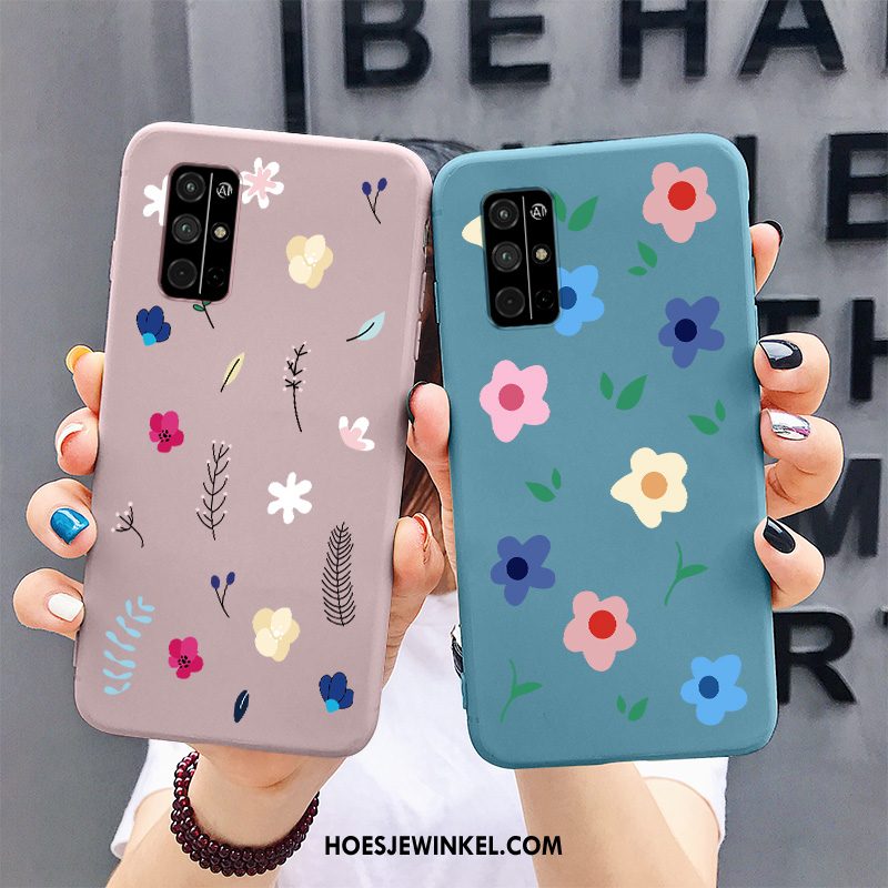 Honor 30s Hoesje Vers Anti-fall Bloemblaadjes, Honor 30s Hoesje Nieuw Siliconen