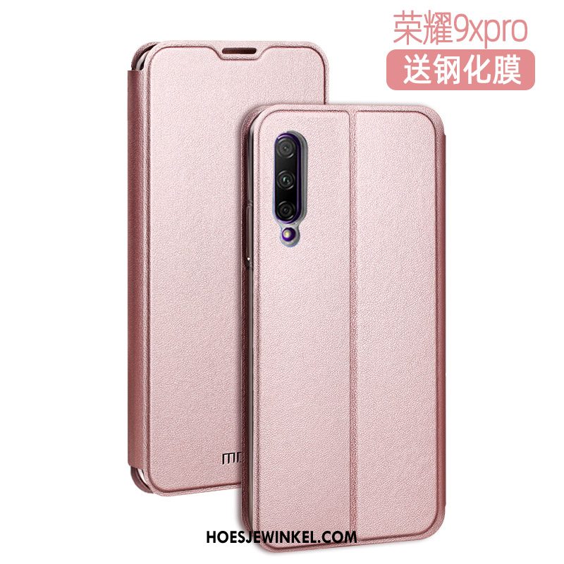 Honor 9x Pro Hoesje Bescherming Hoes Zacht, Honor 9x Pro Hoesje Rose Goud Clamshell