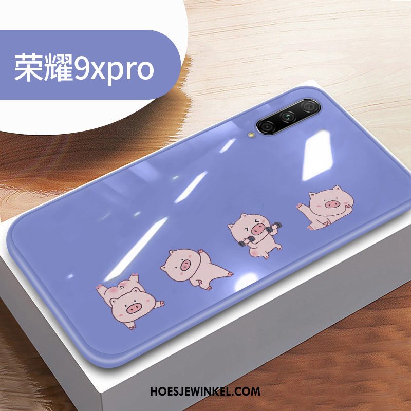 Honor 9x Pro Hoesje Hoes Anti-fall Mode, Honor 9x Pro Hoesje Net Red Glas