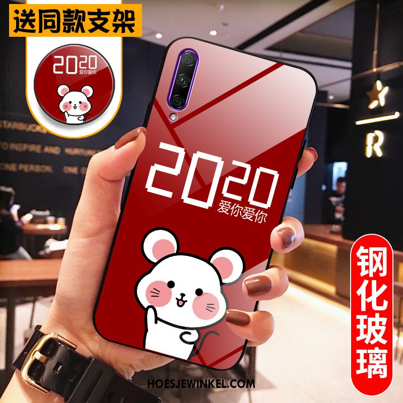 Honor 9x Pro Hoesje Net Red Rood Rat, Honor 9x Pro Hoesje Siliconen Mooie