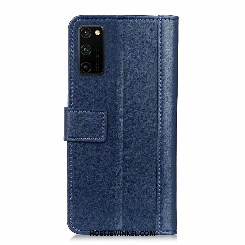 Honor View30 Hoesje Trend Leren Etui Mobiele Telefoon, Honor View30 Hoesje Blauw