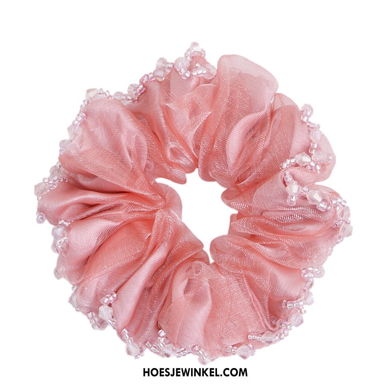 Hoofdtooi Bloemen Dames Accessoires Persoonlijkheid Elastiek, Hoofdtooi Bloemen Roze Vers