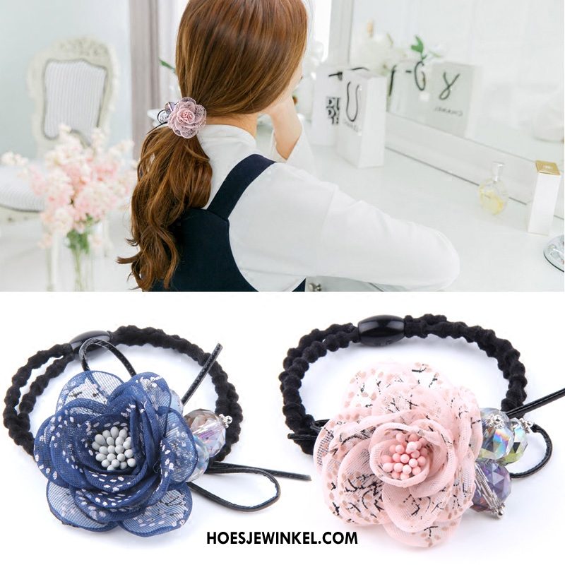 Hoofdtooi Bloemen Dames Elastiek Bloemen Accessoires, Hoofdtooi Bloemen Parel Haaraccessoires